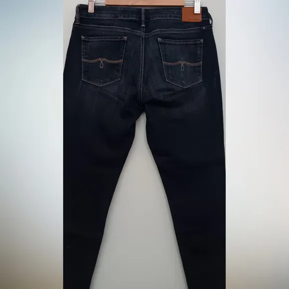 H&amp;M &amp;Denim Shaping Modelant Skinny Regular Waist Jeans Dark Blue 32