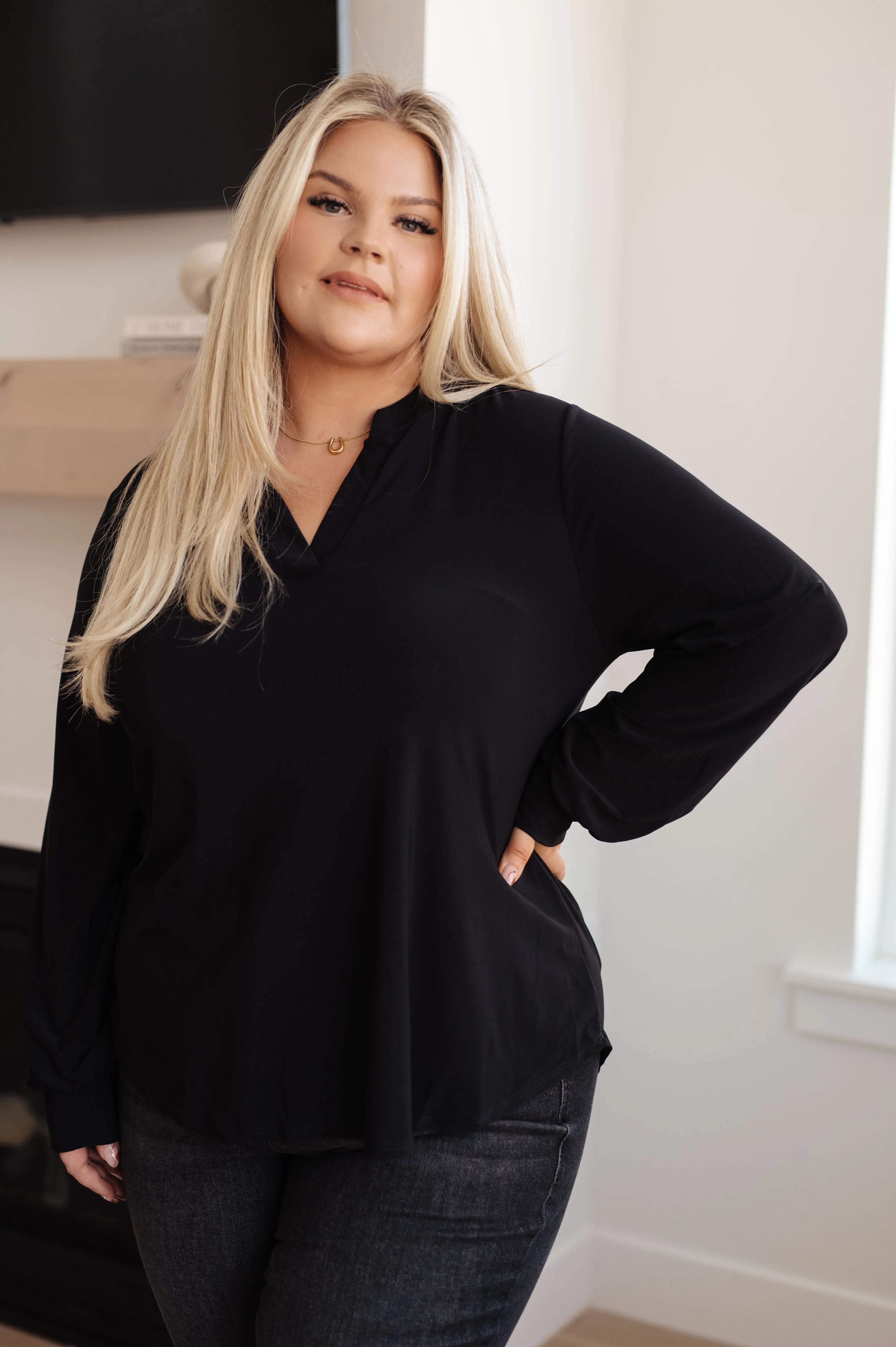 Hazel Blues® |  Relatively Relatable V-Neck Top