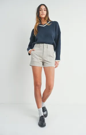 High Rise Utility Cargo Short