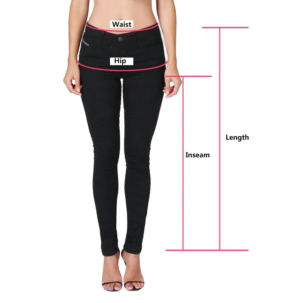 High Waist Skinny Jeans - Distressed