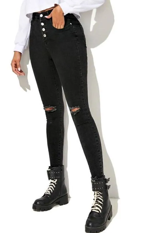 High Waist Skinny Jeans