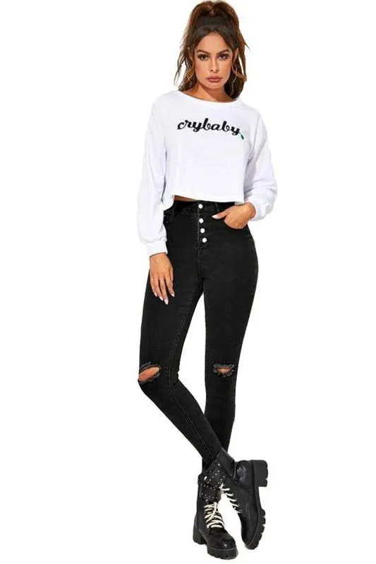 High Waist Skinny Jeans