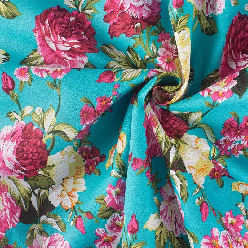 Homecoming 1950s Retro Sleeveless Flared A-Line Vintage Floral Dress