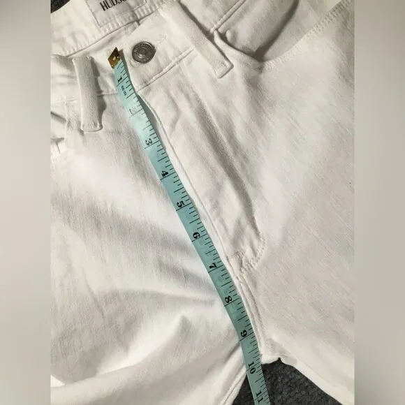 Hudson Blair high rise bootcut crop white jeans size 27