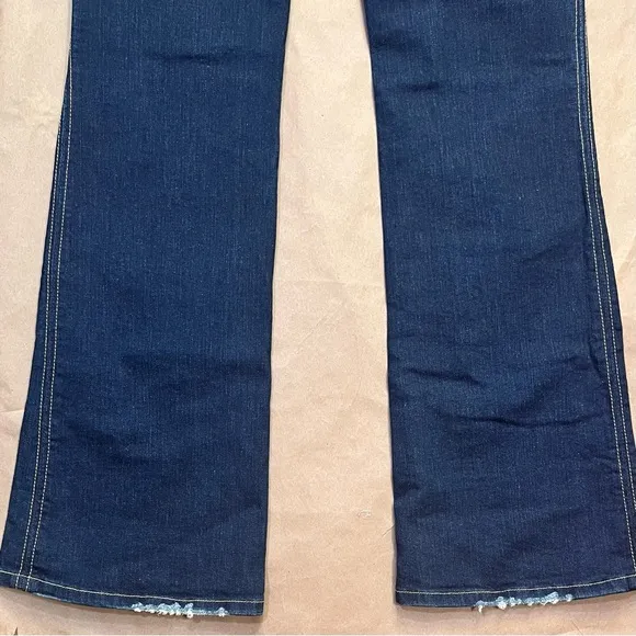 Hudson Dark Blue Denim Jeans- Bootcut - Y2K-Lightly Distressed- Size 29