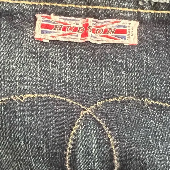 Hudson Dark Blue Denim Jeans- Bootcut - Y2K-Lightly Distressed- Size 29