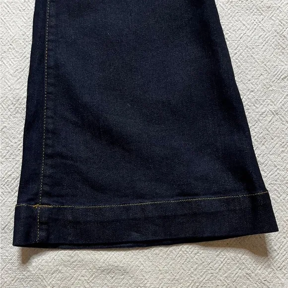 Hudson Y2K Dark Blue Denim Low Rise Flap Pocket Bootcut Jeans 25