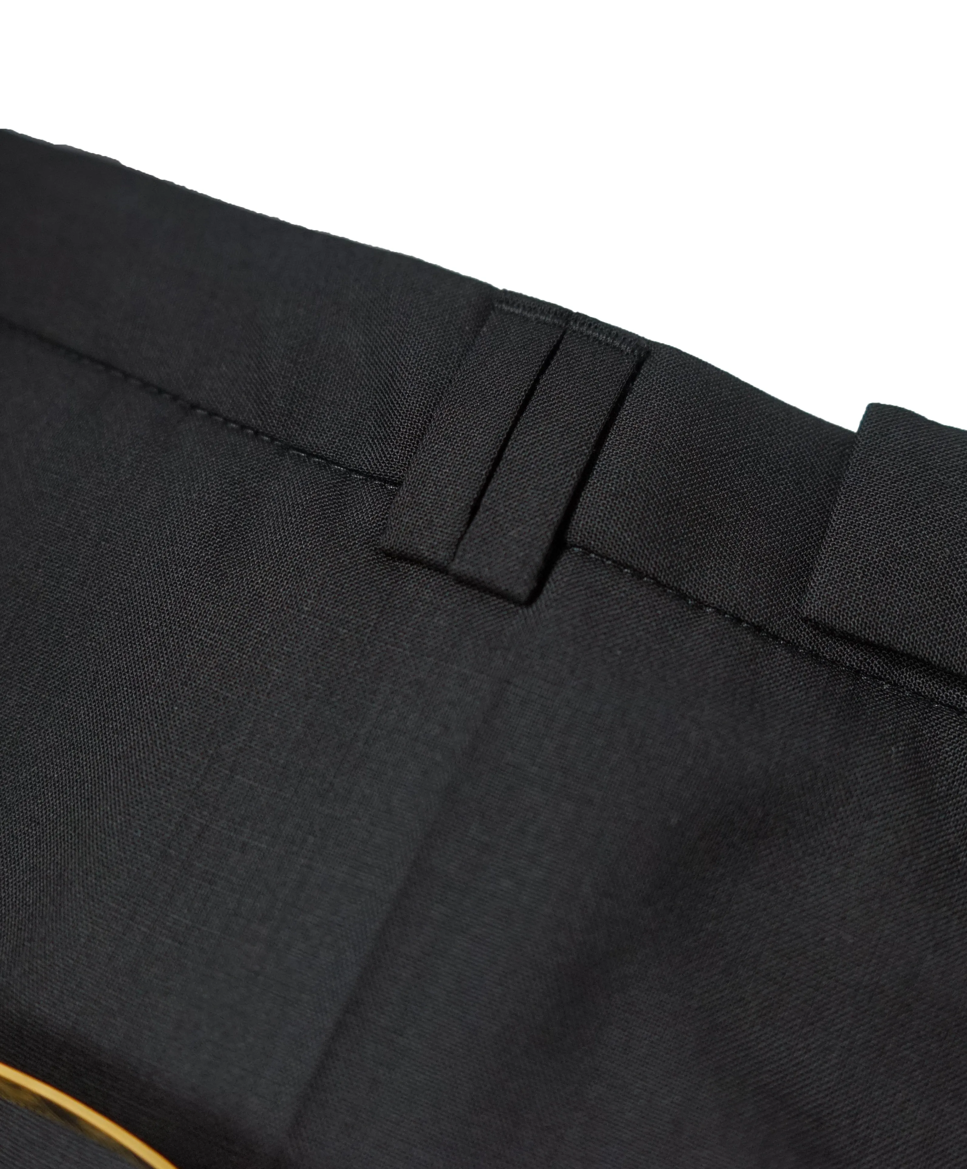 HUGO BOSS - Solid Black Slim Flat Front Dress Pants - 32W