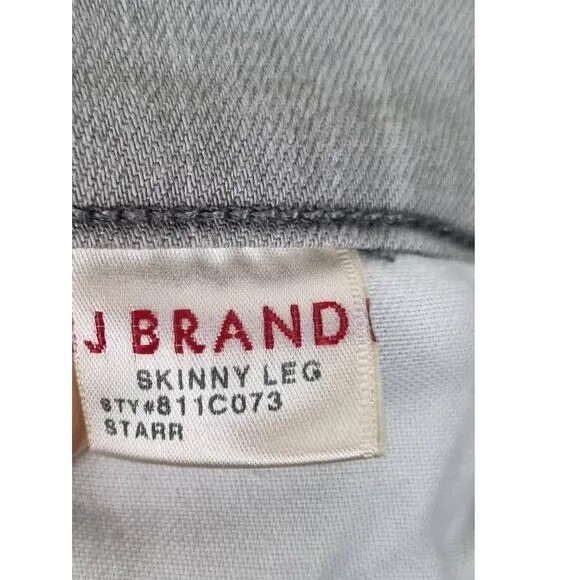 J Brand Gray Skinny Leg Jeans in Starr 26