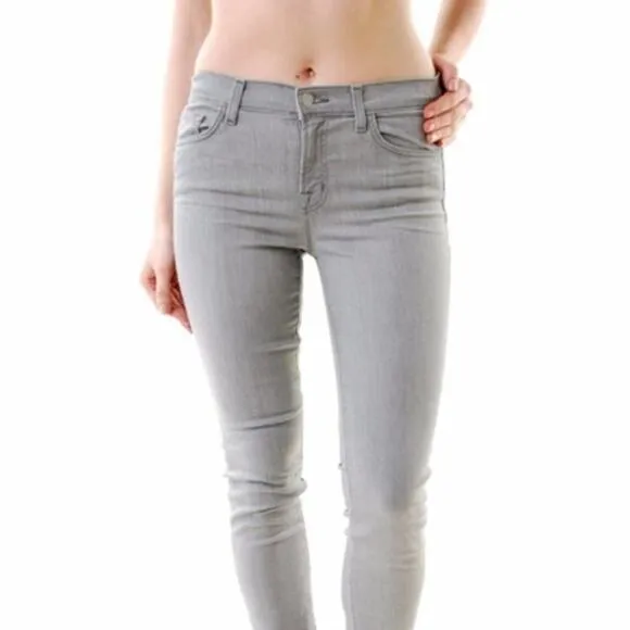 J Brand Gray Skinny Leg Jeans in Starr 26