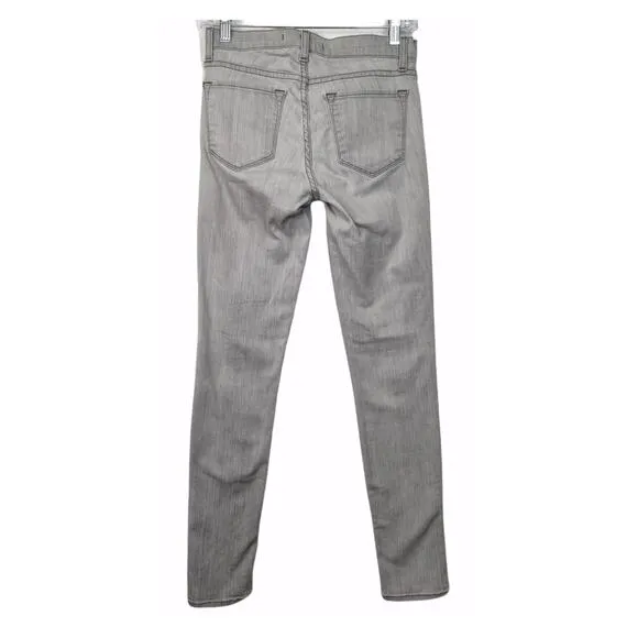 J Brand Gray Skinny Leg Jeans in Starr 26
