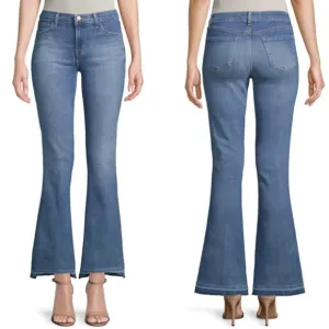 J Brand | ‘Sallie’ Raw Released Hem Bootcut Jeans
