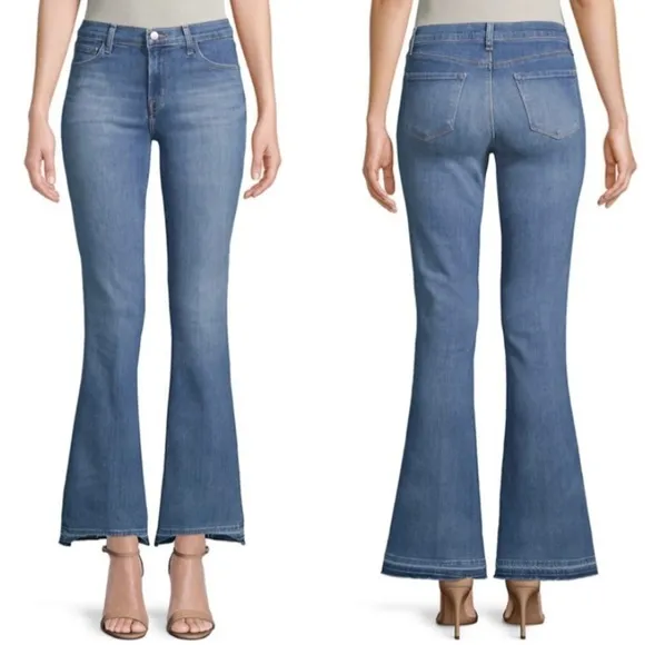 J Brand | ‘Sallie’ Raw Released Hem Bootcut Jeans