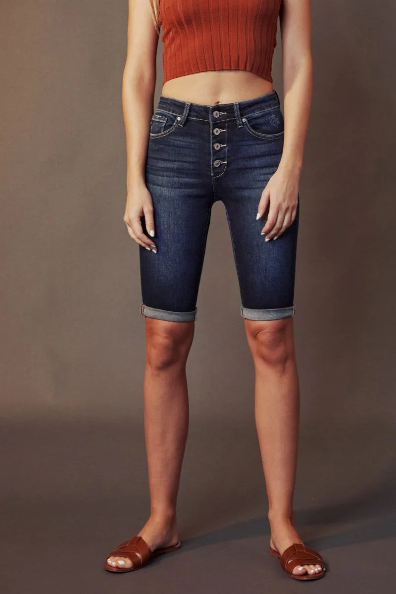 Jamie High Rise Bermuda Shorts - Final Sale
