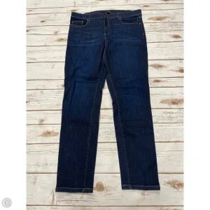 Jeans Skinny By Ann Taylor In Blue Denim, Size: 12