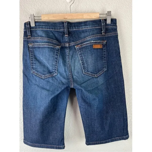 Joe’s Jeans Bermuda Shorts Paulina Blue Faded Denim Size 27 Waist / Inseam 11