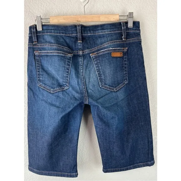 Joe’s Jeans Bermuda Shorts Paulina Blue Faded Denim Size 27 Waist / Inseam 11