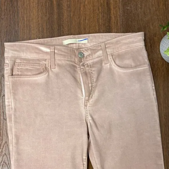 Joe’s Jeans Blush Nude Coated The High Water Skinny Jeans Sz 31 NWT