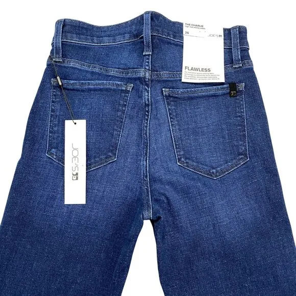 Joe's Jeans Flawless The Charlie High Rise Skinny Ankle Blue Womens 26 New $188