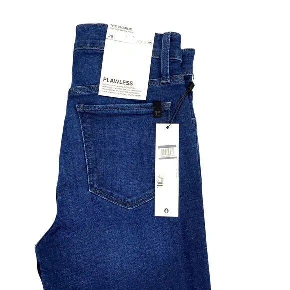 Joe's Jeans Flawless The Charlie High Rise Skinny Ankle Blue Womens 26 New $188