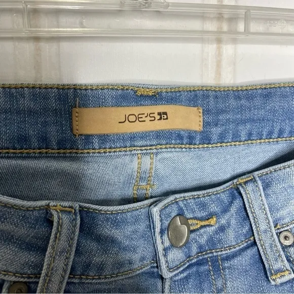 Joe’s Jeans The Icon Mid Rise Skinny Ruffle Ankle Percy