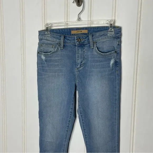 Joe’s Jeans The Icon Mid Rise Skinny Ruffle Ankle Percy