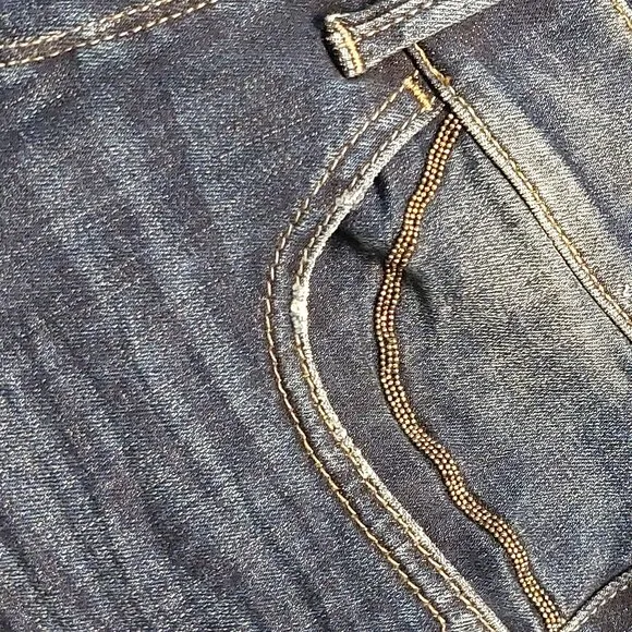 John Richmond Distressed Cropped Skinny Blue Washed Denim Jeans Sz 28 NWT
