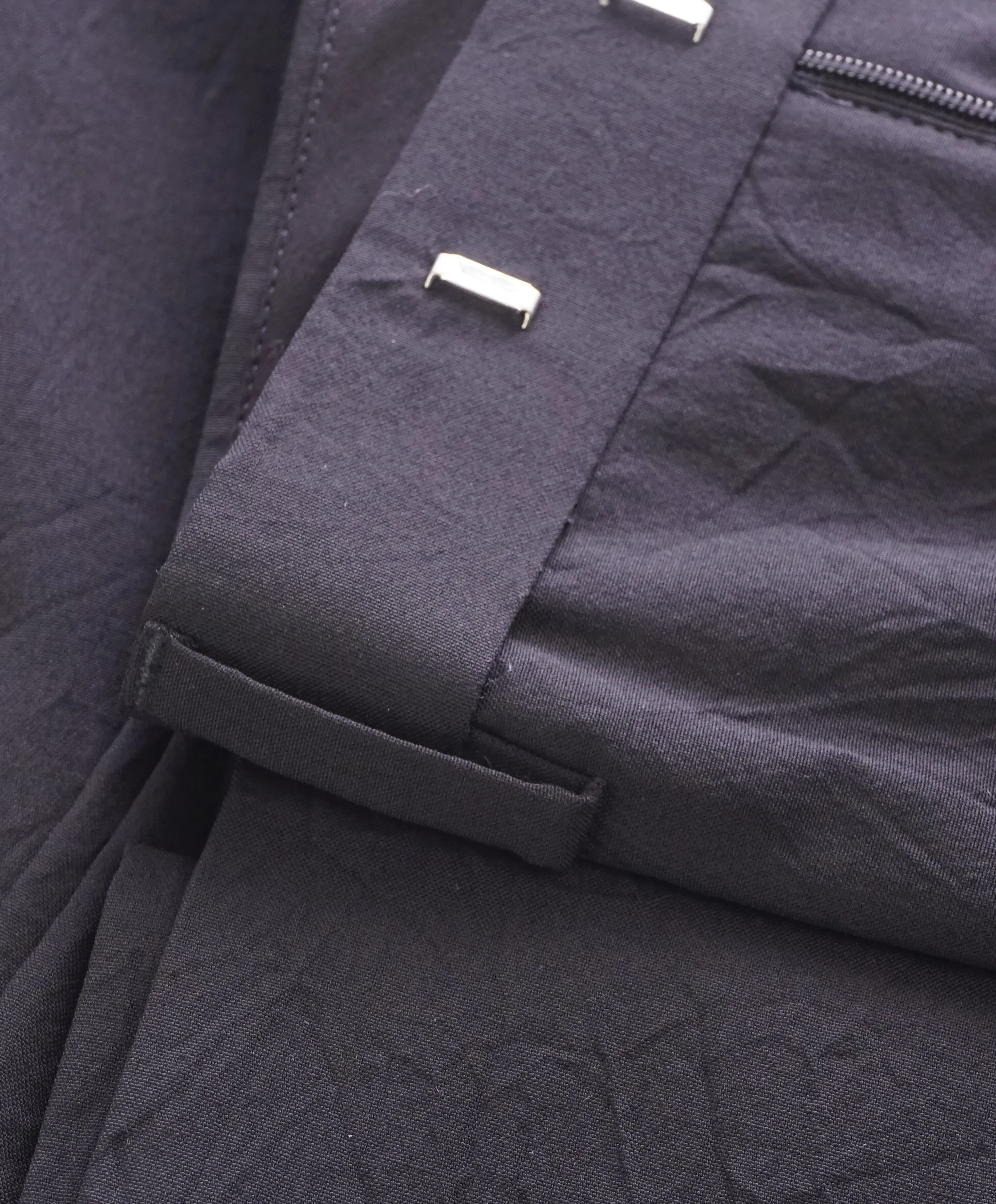 JOHN VARVATOS - Main Collection Wool "Wrinkled Style" Flat Front Dress Pants - 33W