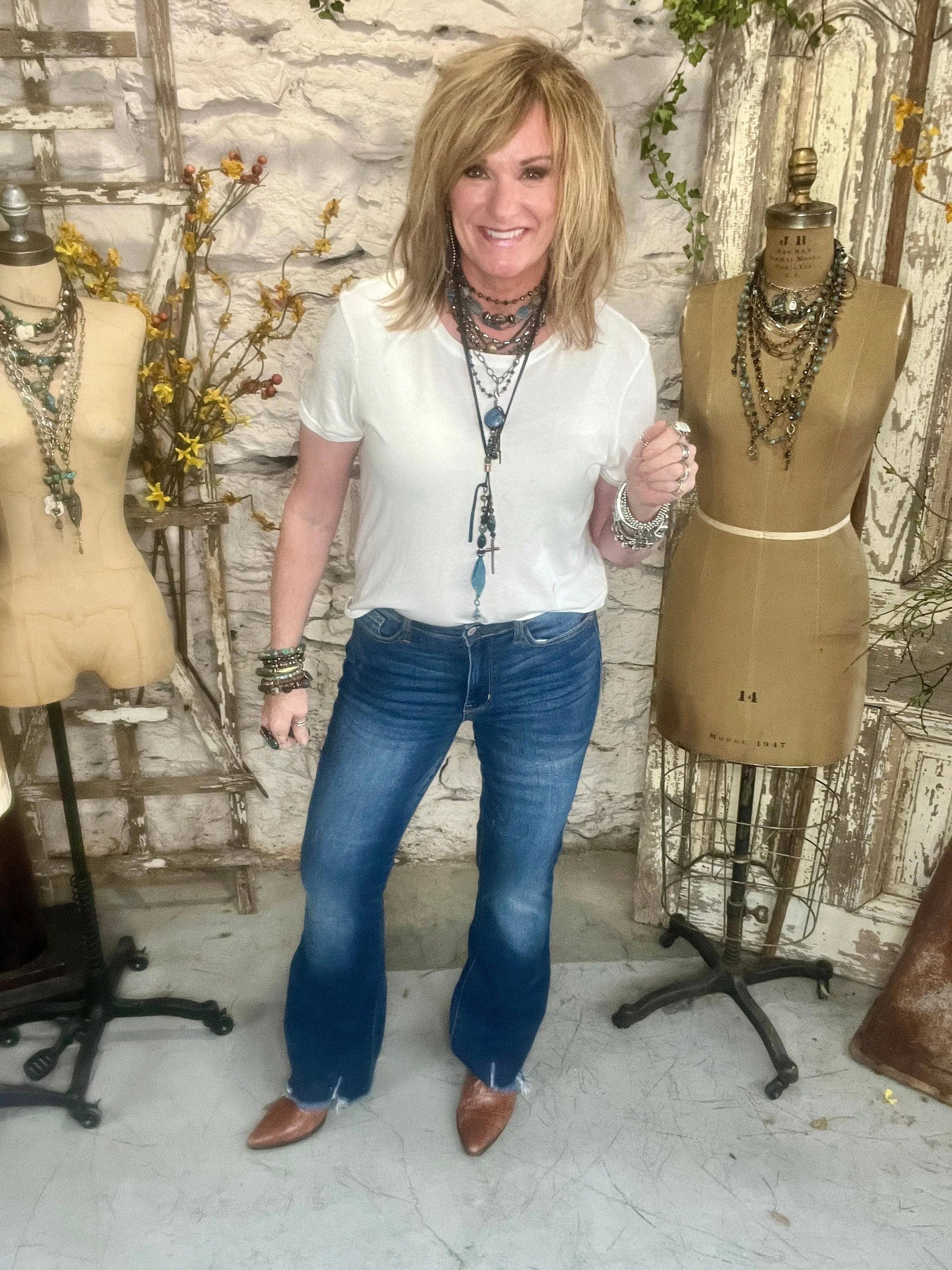 Judy Blue Mid Rise Bootcut Jeans