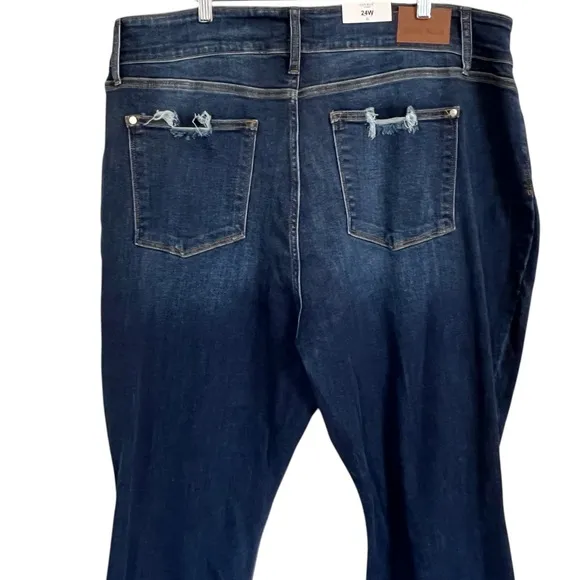 Judy Blue NWT High Waist Bootcut Jeans JB82568DK Size 24W Dark Wash