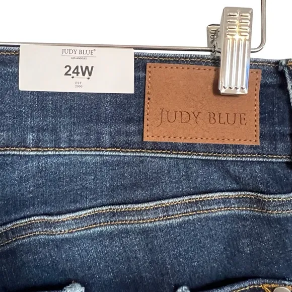 Judy Blue NWT High Waist Bootcut Jeans JB82568DK Size 24W Dark Wash