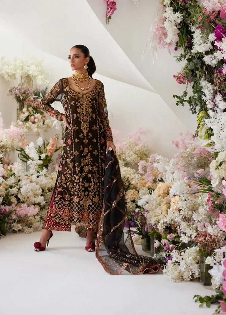 Kameez Trouser Dupatta Black Pakistani Wedding Dress