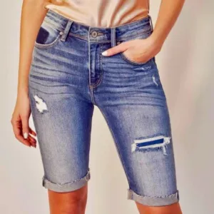 Kan Can High Rise Bermuda Shorts