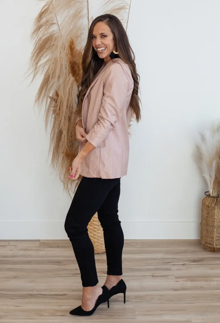 Kan Can High Rise Skinny Jean in Black