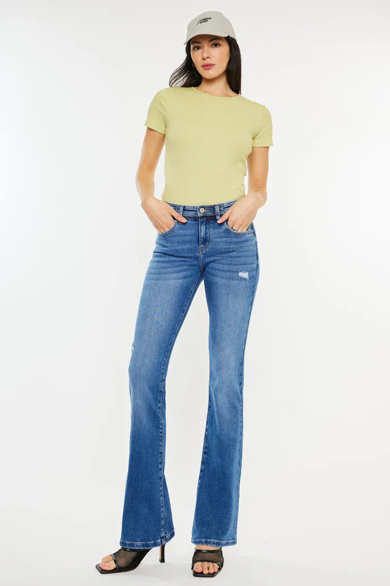 Kiera Mid Rise Bootcut Jeans