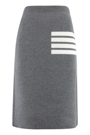 Knit pencil skirt