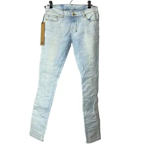 Ksubi Skinny Pins Super Stretch Jeans Low Rise Wamp Wamp Blue Women 26 NWT