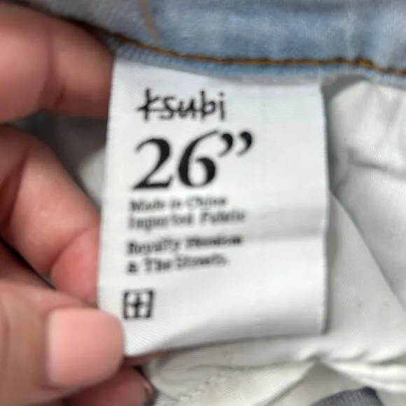 Ksubi Skinny Pins Super Stretch Jeans Low Rise Wamp Wamp Blue Women 26 NWT