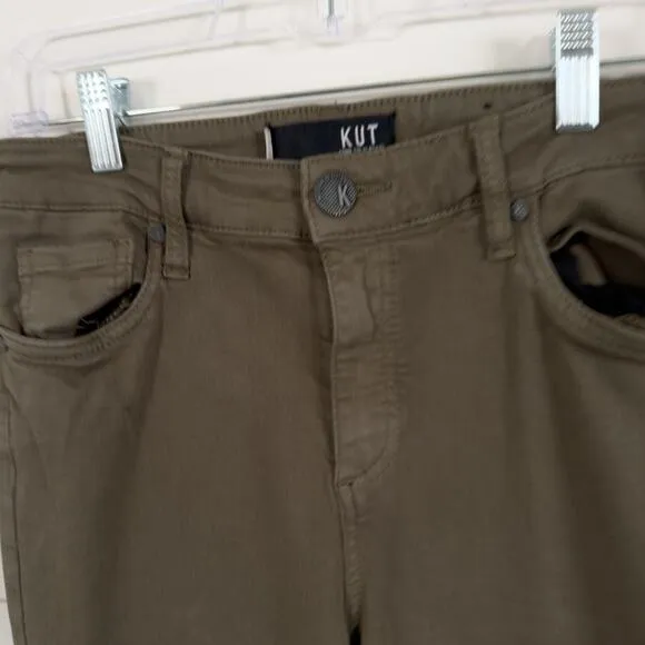 Kut From The Cloth Donna High Rise Ankle Skinny Jeans, EUC, Size 6, MSRP $120