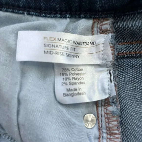 Lane Bryant Women's Flex Magic Waistband Medium Wash Skinny Jeans Size 20
