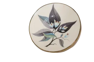 Large Round Retro Floral Belt Buckle