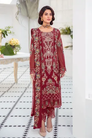 Latest Salwar Kameez USA Online in Red Color #PF375
