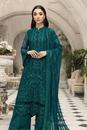 Latest Sea Green Pakistani Dress in Chiffon #PF463