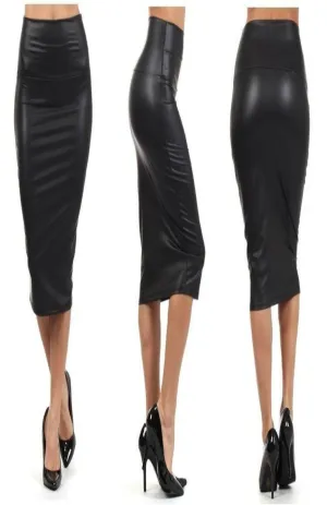 Leather High Waisted Skirt