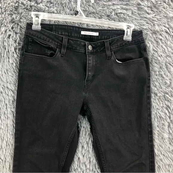 Levi Strauss Jeans Womens Size 31 Black 535 Super Skinny
