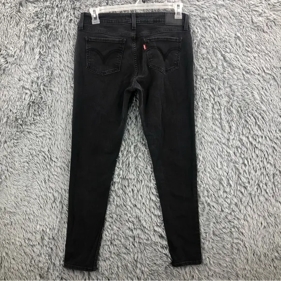 Levi Strauss Jeans Womens Size 31 Black 535 Super Skinny
