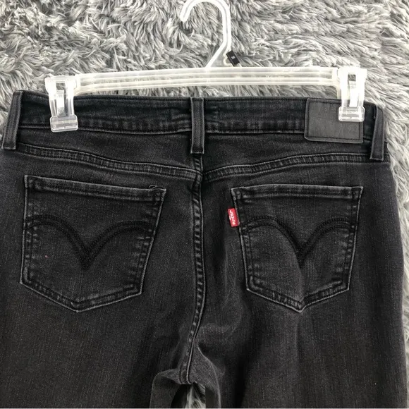 Levi Strauss Jeans Womens Size 31 Black 535 Super Skinny