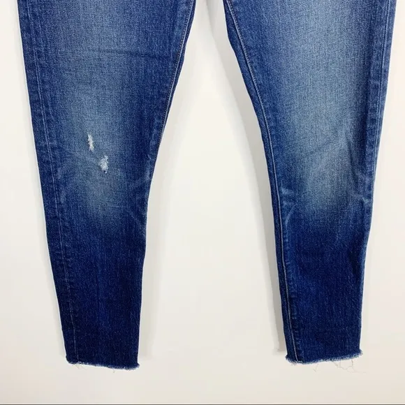 Levi’s 501 S Button Fly Raw Hem Skinny Denim Jeans