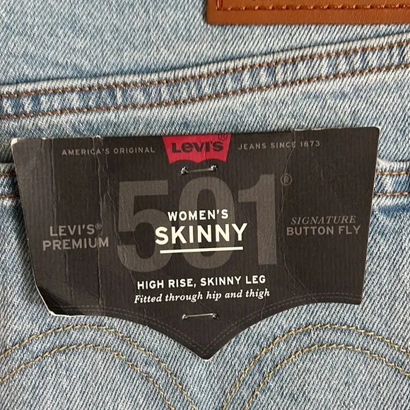 Levi’s 501 Skinny Jeans Button Fly