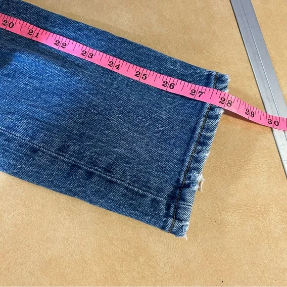 Levis 501 Skinny S Premium Blue‎ Ankle Jeans Womens Size 28 X 28